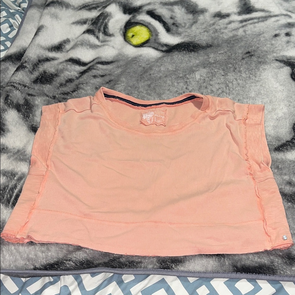 Pilcro Women's Light Pink Short Sleeve Tee